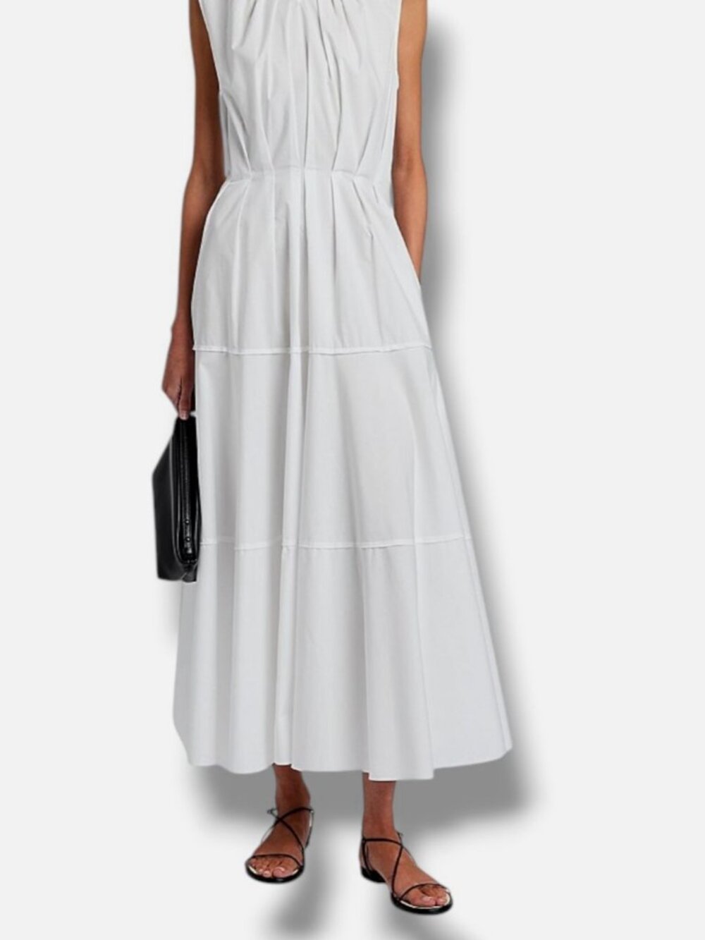 Proenza Schouler White Label Women's White Kailey Poplin Dress Size 10